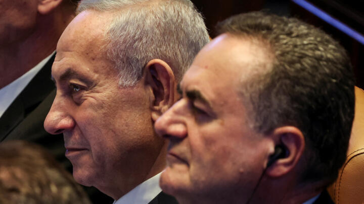 Benjamin Netanyahu et Israël Katz à la Knesset le 11 juin 2025.