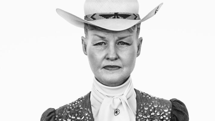 Ruby Mercer, publicist, Frontier Days, Cheyenne, Wyoming, July 31, 1982.