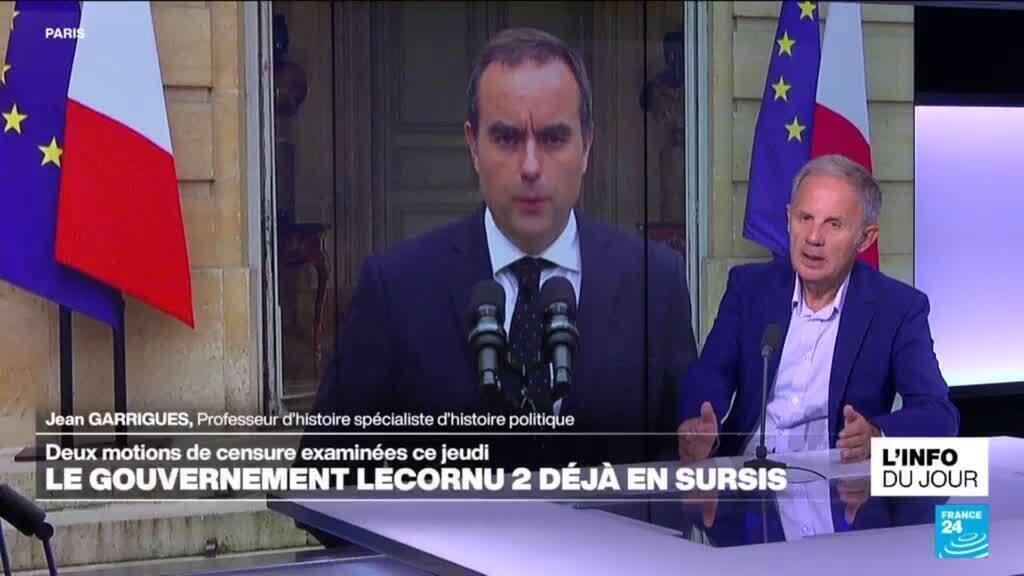 Gouvernement Lecornu : deux motions de censure examinées ce jeudi