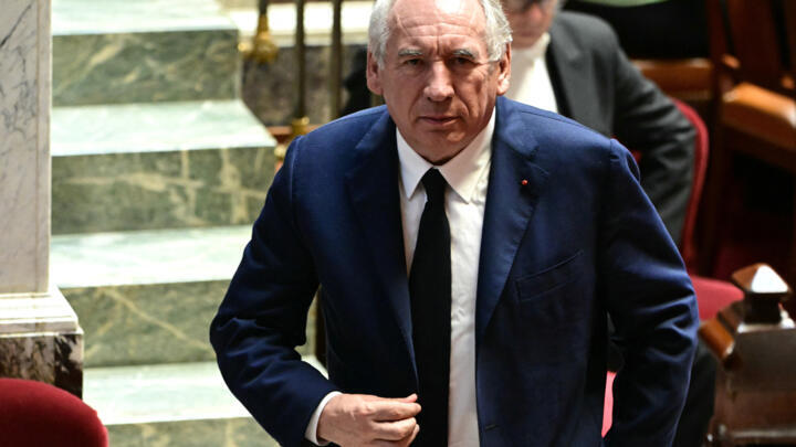 François Bayrou at the National Assembly just before being defeated on September 8, 2025.