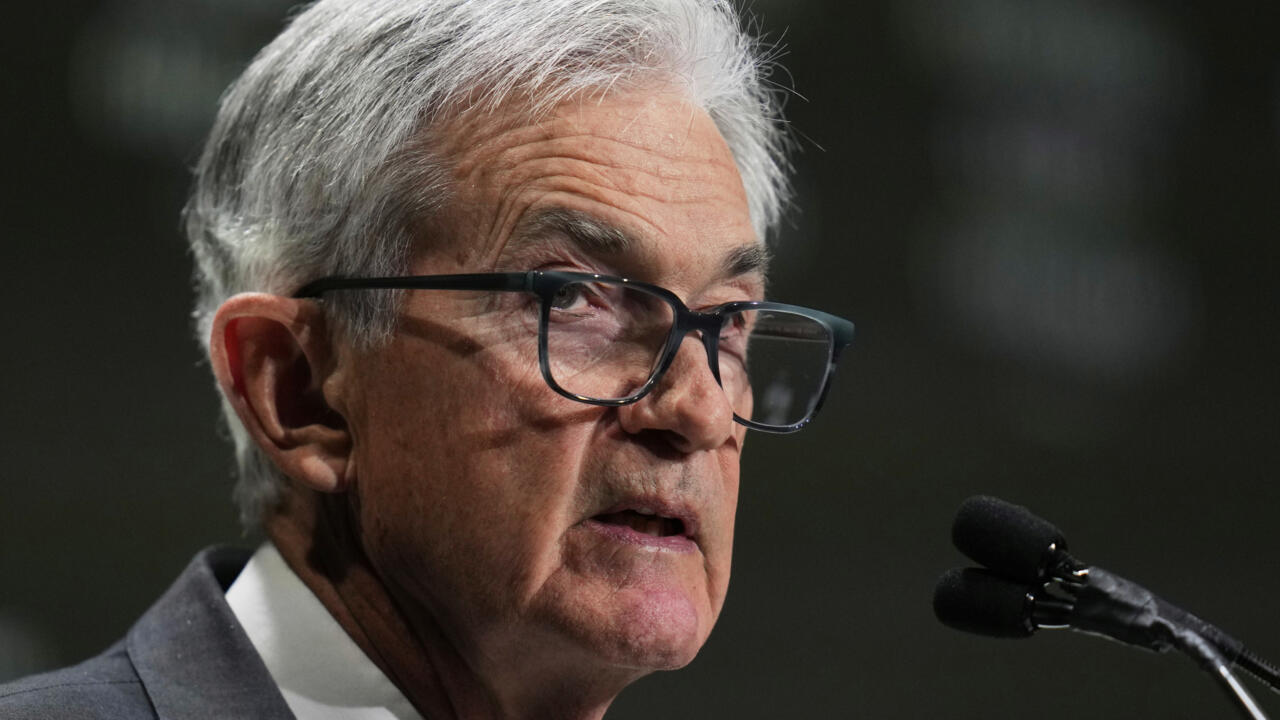 El presidente de la Junta de Gobernadores del Sistema de la Reserva Federal, Jerome Powell, habla durante un evento organizado por el Club Económico de Chicago, el miércoles 16 de abril de 2025, en Chicago.