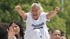 The march in memory of Nahel was led by his mother Mounia