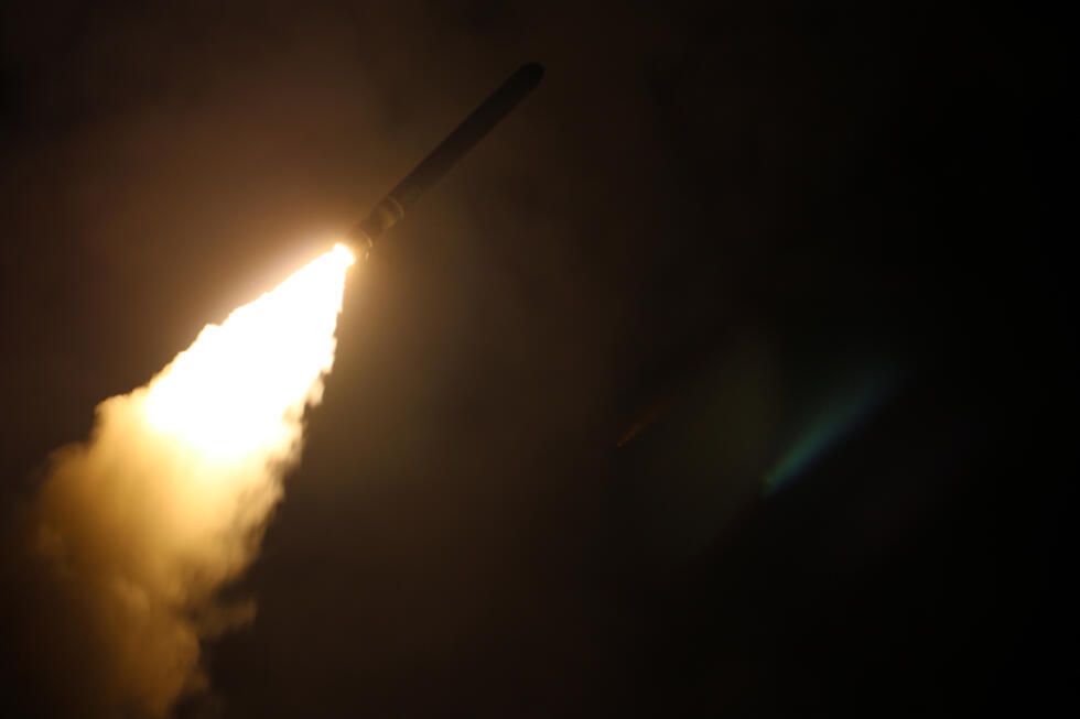 Imagen de archivo de un misil Tomahawk disparado el 14 de abril de 2018.
