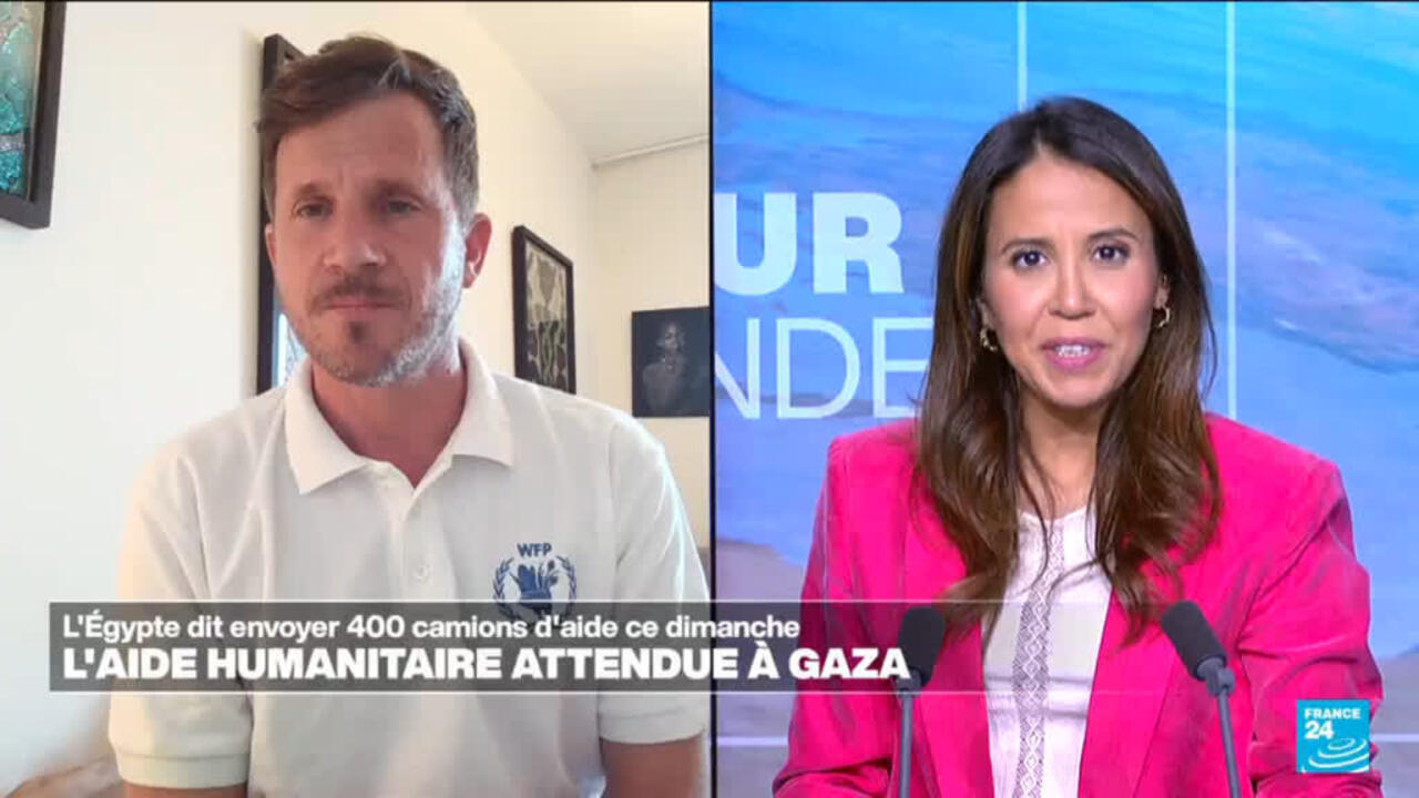 L'aide humanitaire reprend à Gaza, à la veille du sommet sur la paix en Égypte