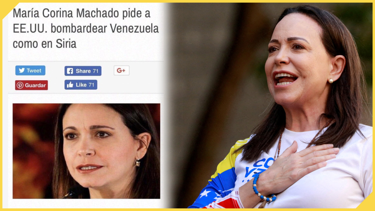 ¿Realmente María Corina Machado pidió a Estados Unidos bombardear Venezuela?