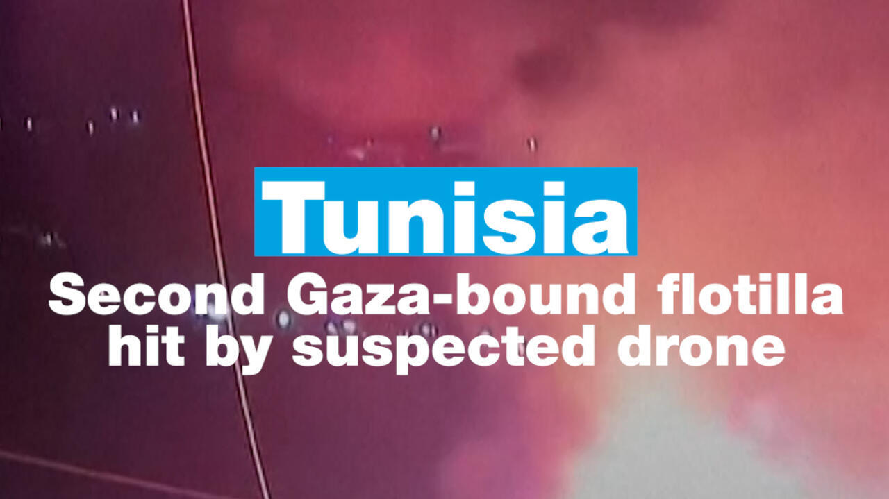 Tunisia: Second Gaza-bound flotilla hit by suspected drone