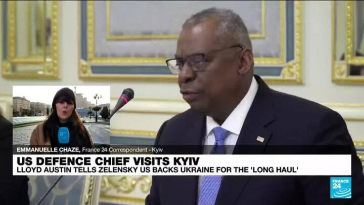 Pentagon chief visits Ukraine to reassure Kyiv over US support
