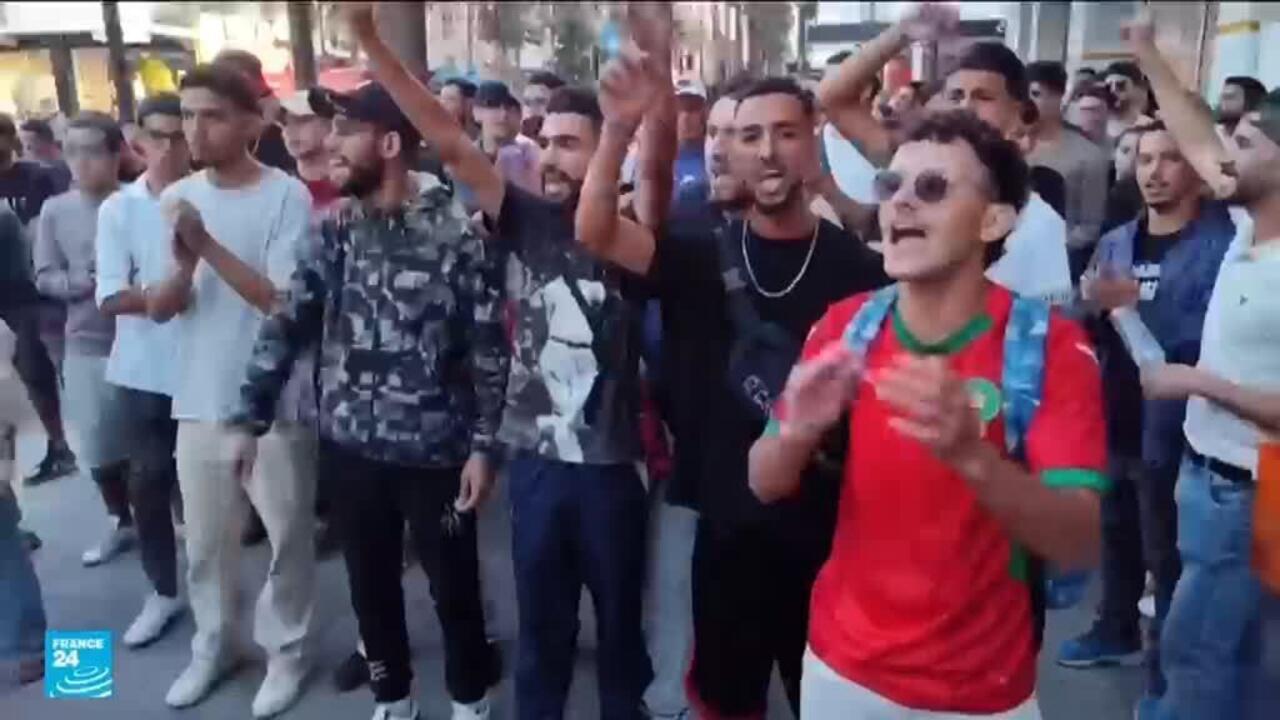 هتافات المتظاهرين في المغرب.. لا نريد كأس العالم، نطالب بتحسين الصحة أولا