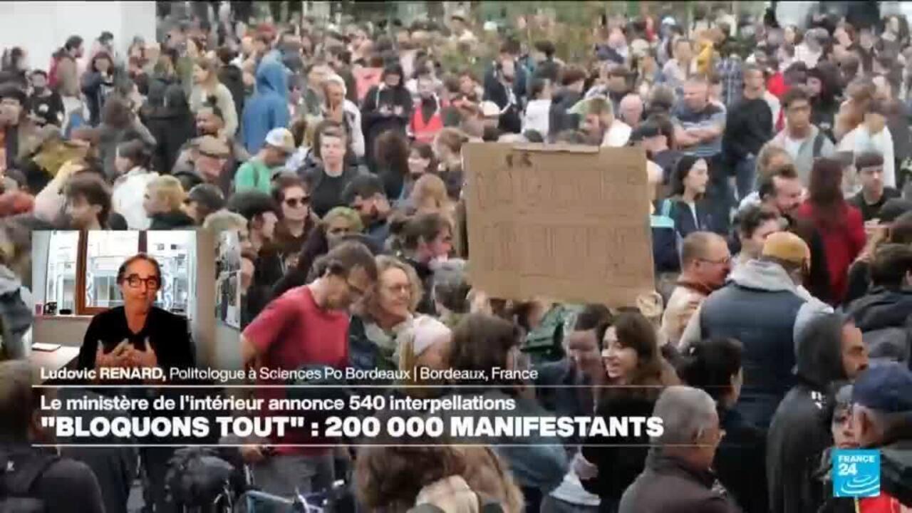 "Bloquons Tout" : 200 000 manifestants recensés en France