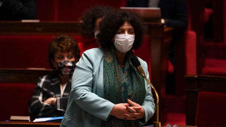 French Higher Education, Research and Innovation Minister Frederique Vidal addresses the National Assembly in Paris on January 12, 2021. 