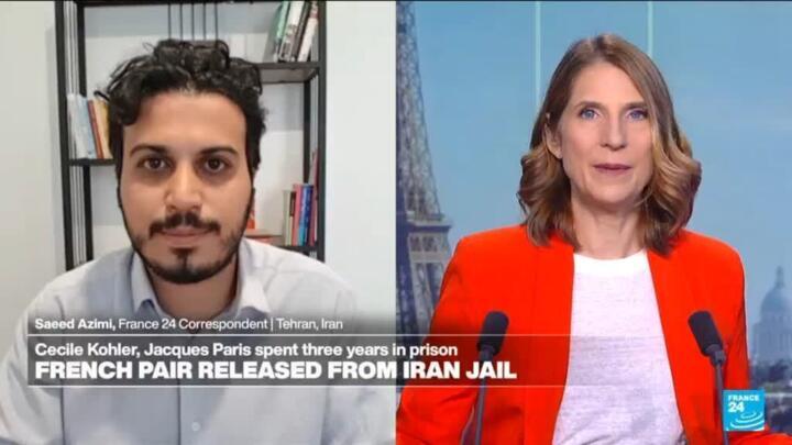 French nationals's release in Iran comes as way to "improve relations" with Europe