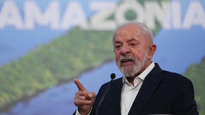 Brazil President Luiz Inacio Lula da Silva speaks during a news conference at the COP30 UN Climate Summit, Wednesday, Nov. 19, 2025, in Belem, Brazil.