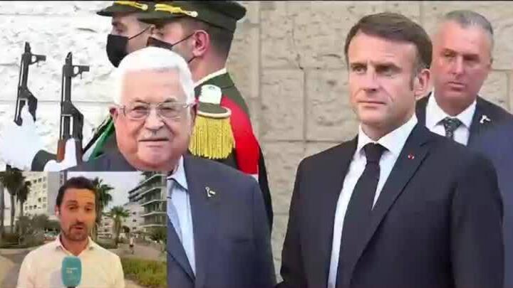French President Macron meets with Palestinian leader Abbas in Ramallah