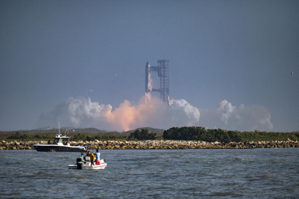 La mégafusée Starship de SpaceX décolle le 27 mai 2025 au Texas.