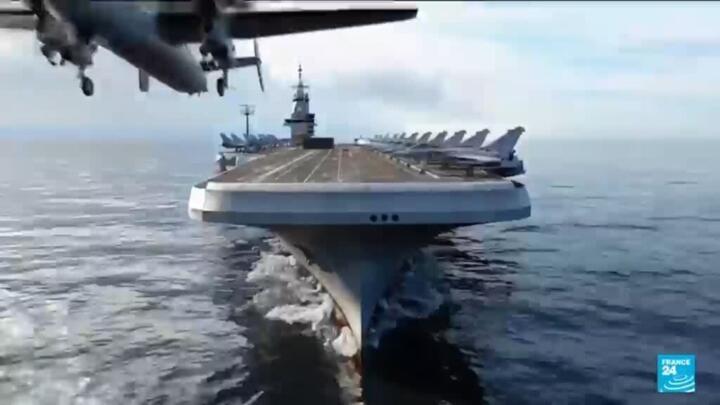 Emmanuel Macron announces France will build a new aircraft carrier