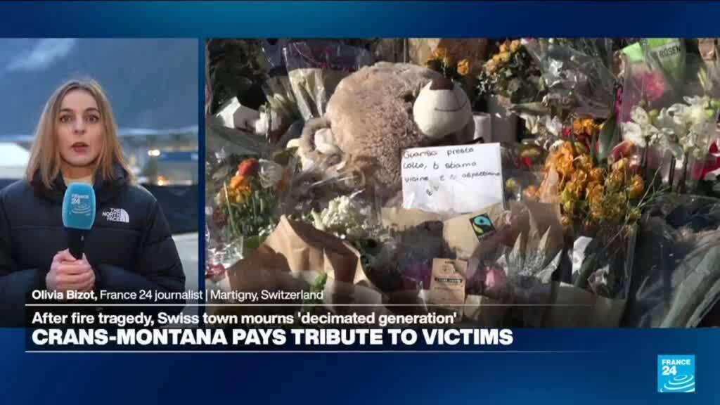 Switzerland honors the victims of the deadly fire in a national day of mourning