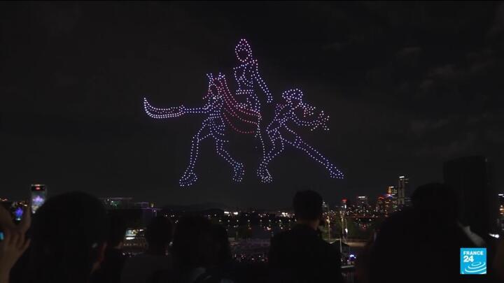 KPop Demon Hunters drone show