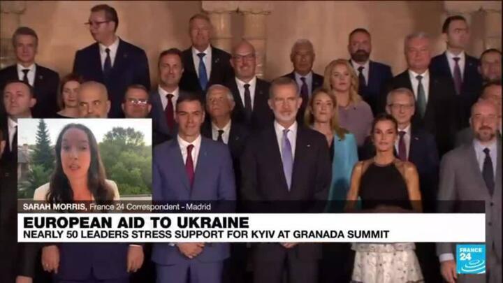 Granada summit: European leaders rally around Zelensky but say can't fill US funding gap