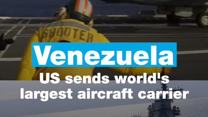 Venezuela: Tensions rise as US sends world's largest aircraft carrier