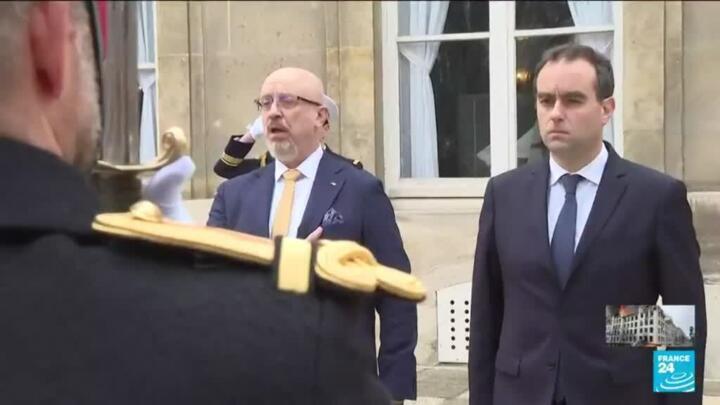 Ukraine defence minister in Paris expected to ask for French fighter jets