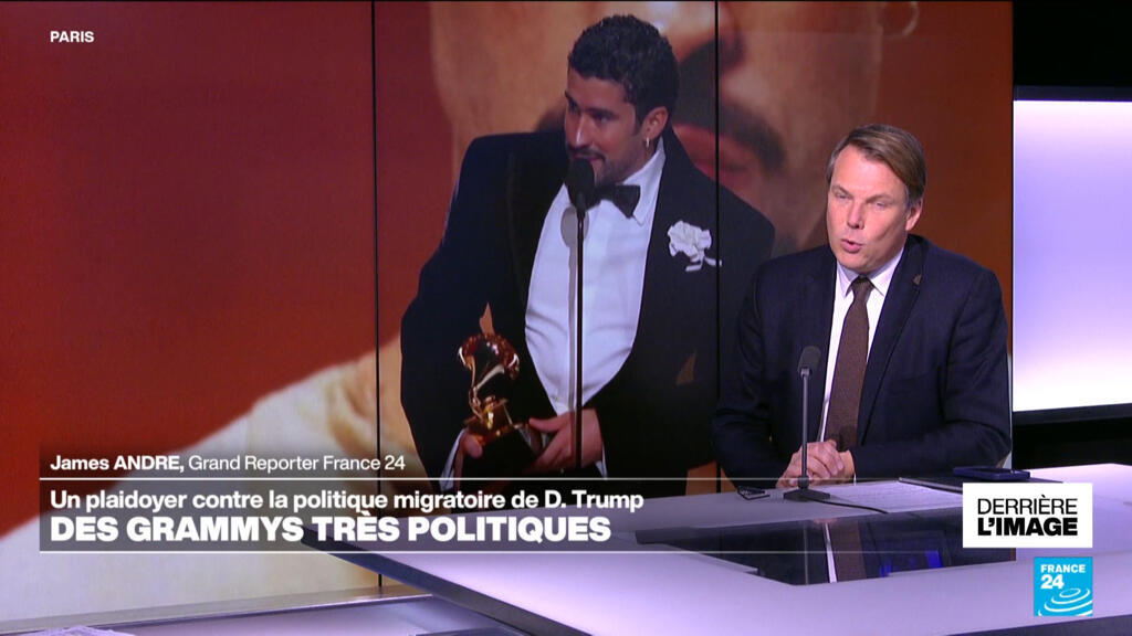 Derrière l’image : aux Grammy, un plaidoyer contre la politique migratoire de Trump