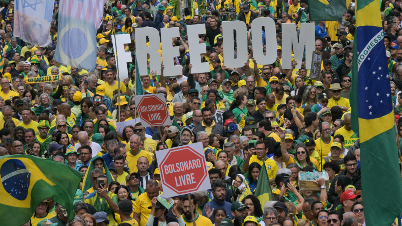 Bolsonaro supporters rally in Brazil as coup trial verdict nears