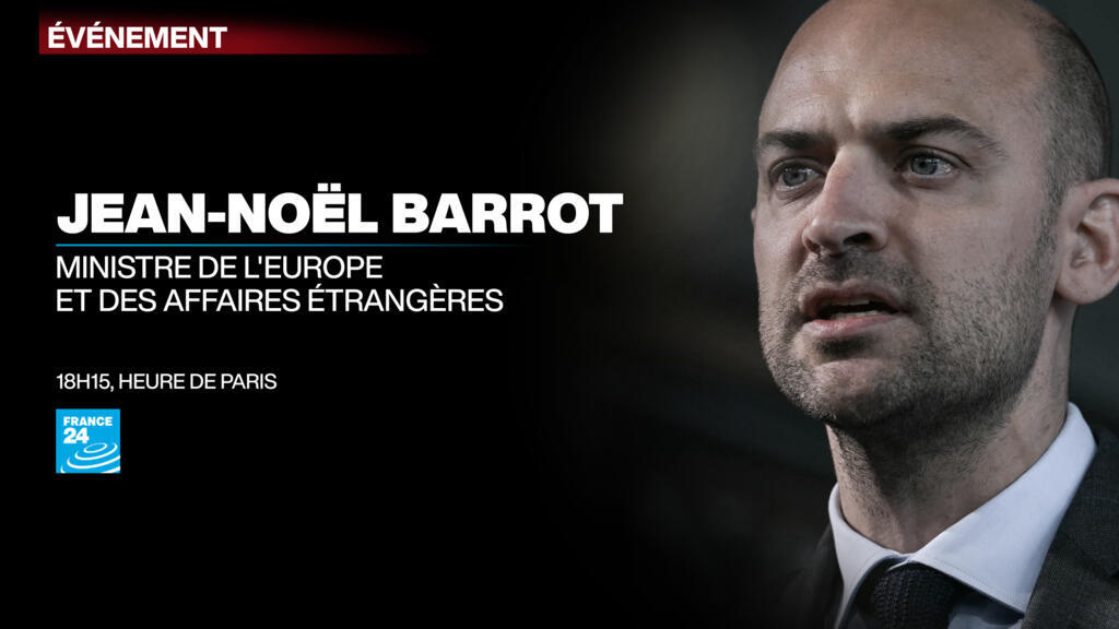 En direct : Jean-Noël Barrot est l'invité de France 24 à 18 h 15