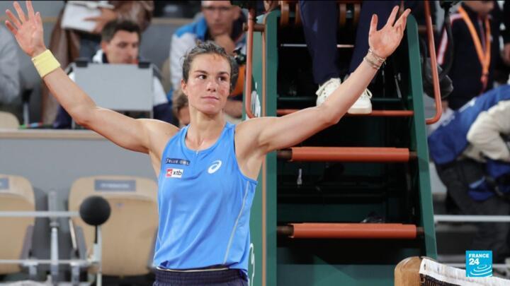 Loïs Boisson in Roland Garros, June 2025