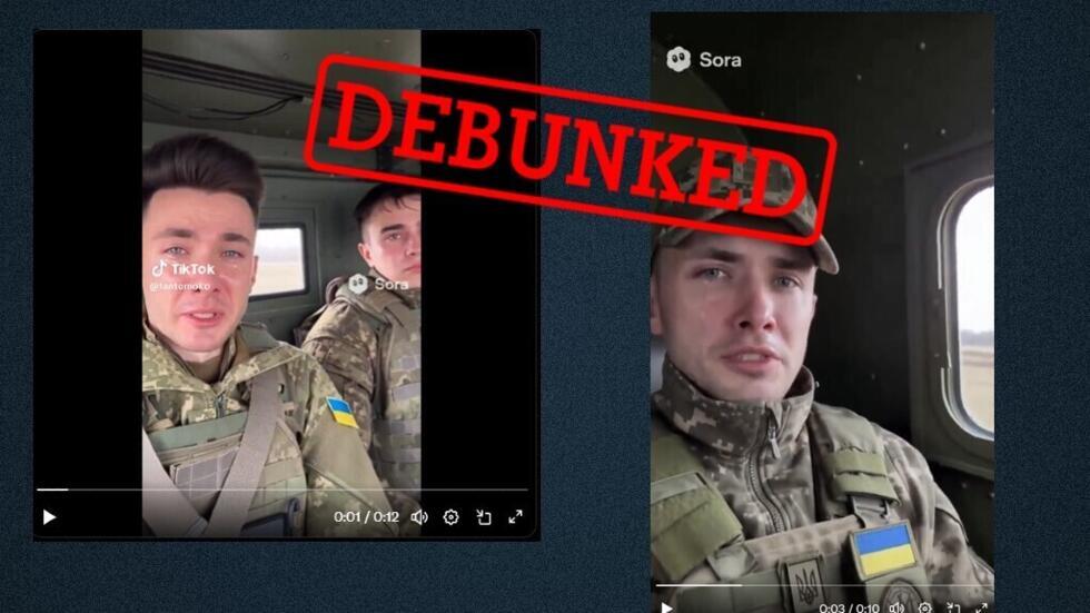 These videos of young Ukrainian soldiers claiming that they don’t want to be deployed to Pokrovsk were all generated by artificial intelligence. They were posted online on October 31, 2025.