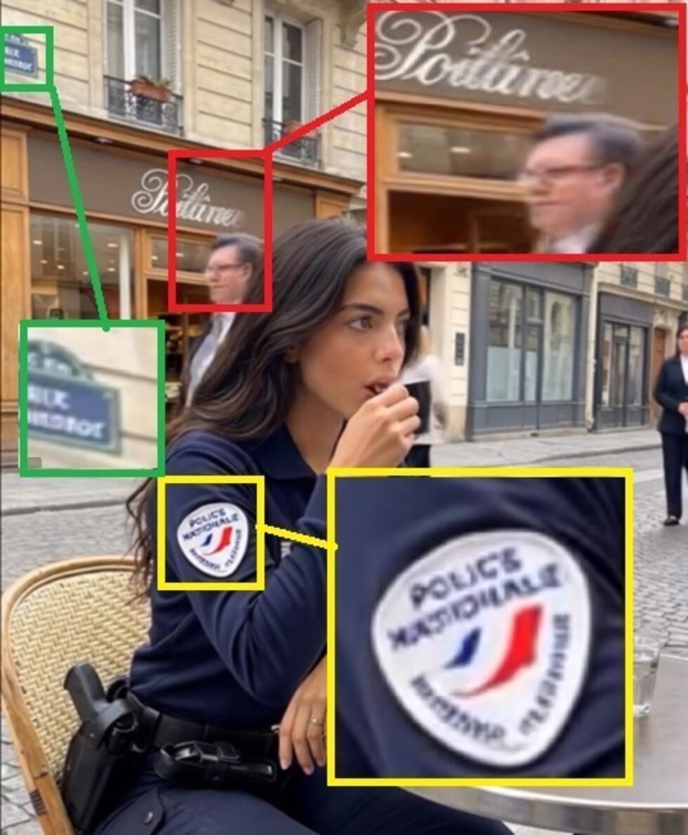 Cette vidéo de "Sofia", une prétendue policière, a été générée par IA.