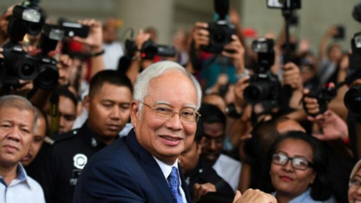 Former Malaysian prime minister Najib Razak.