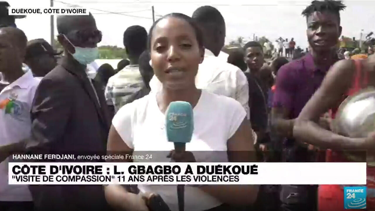 Côte d'Ivoire Laurent Gbagbo en visite à Duékoué, onze ans après le