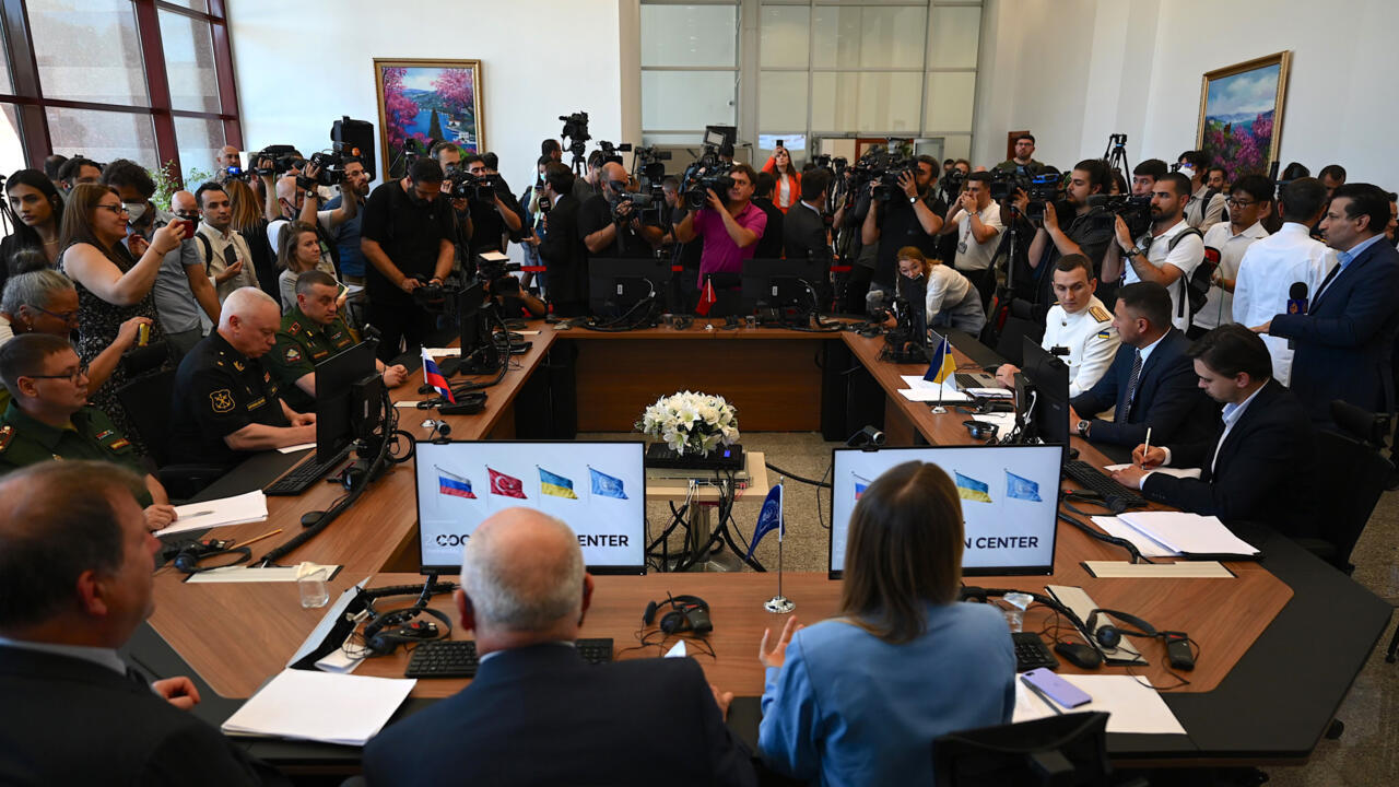 Cereals Ukrainian export coordination center opens in Istanbul