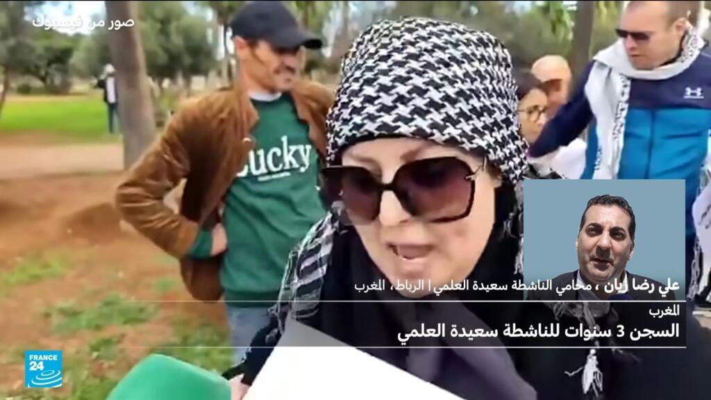 المغرب : السجن 3 سنوات مع النفاذ للناشطة سعيدة العلمي