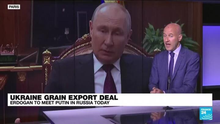 Wave of drones targets Ukraine's Odesa region ahead of grain talks