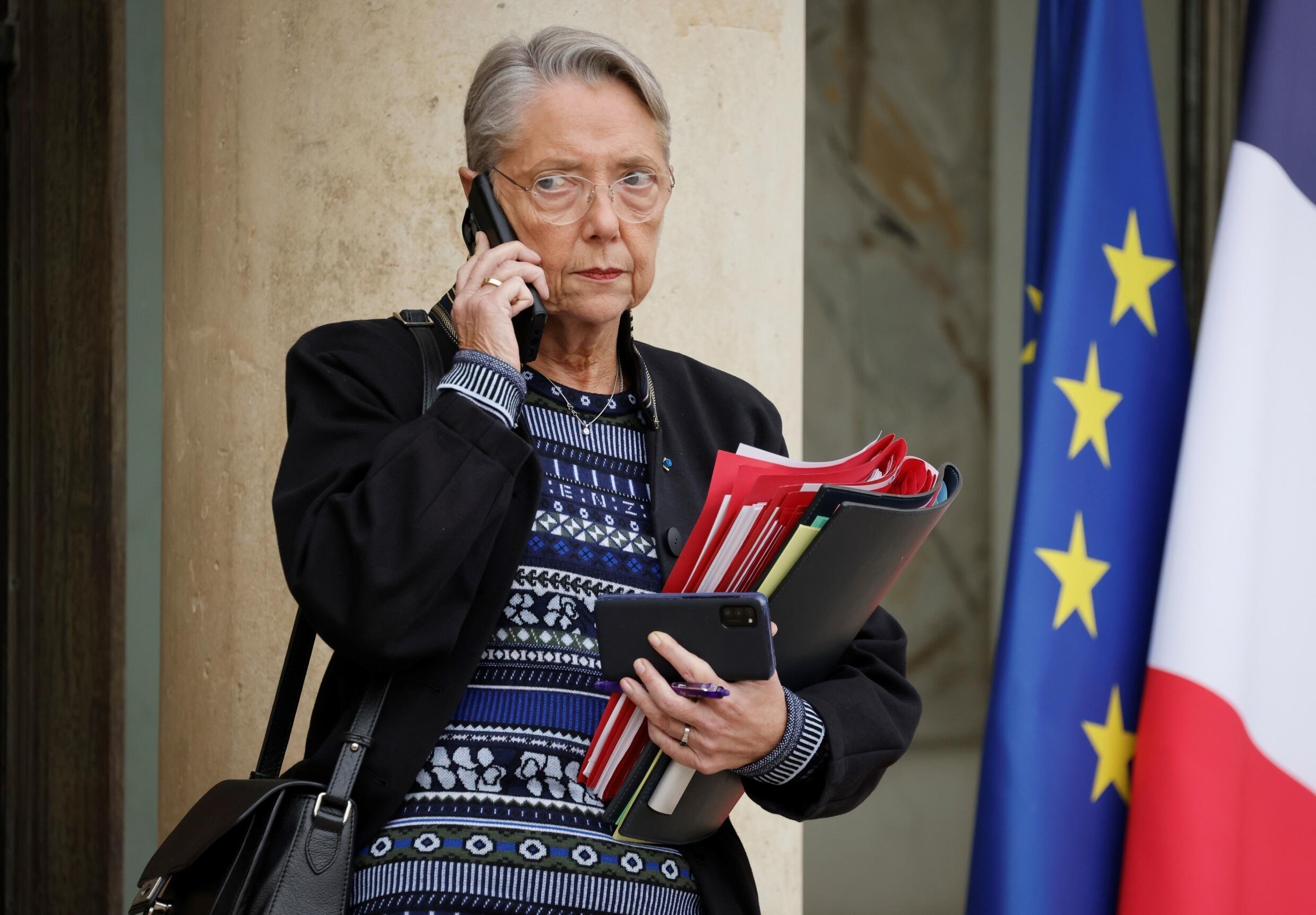 La Première ministre Elisabeth Borne, le 12 décembre 2023 à Paris