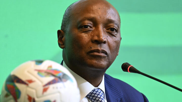 Le président de la CAF, Patrice Motsepe, lors des CAF Awards 2022. 
