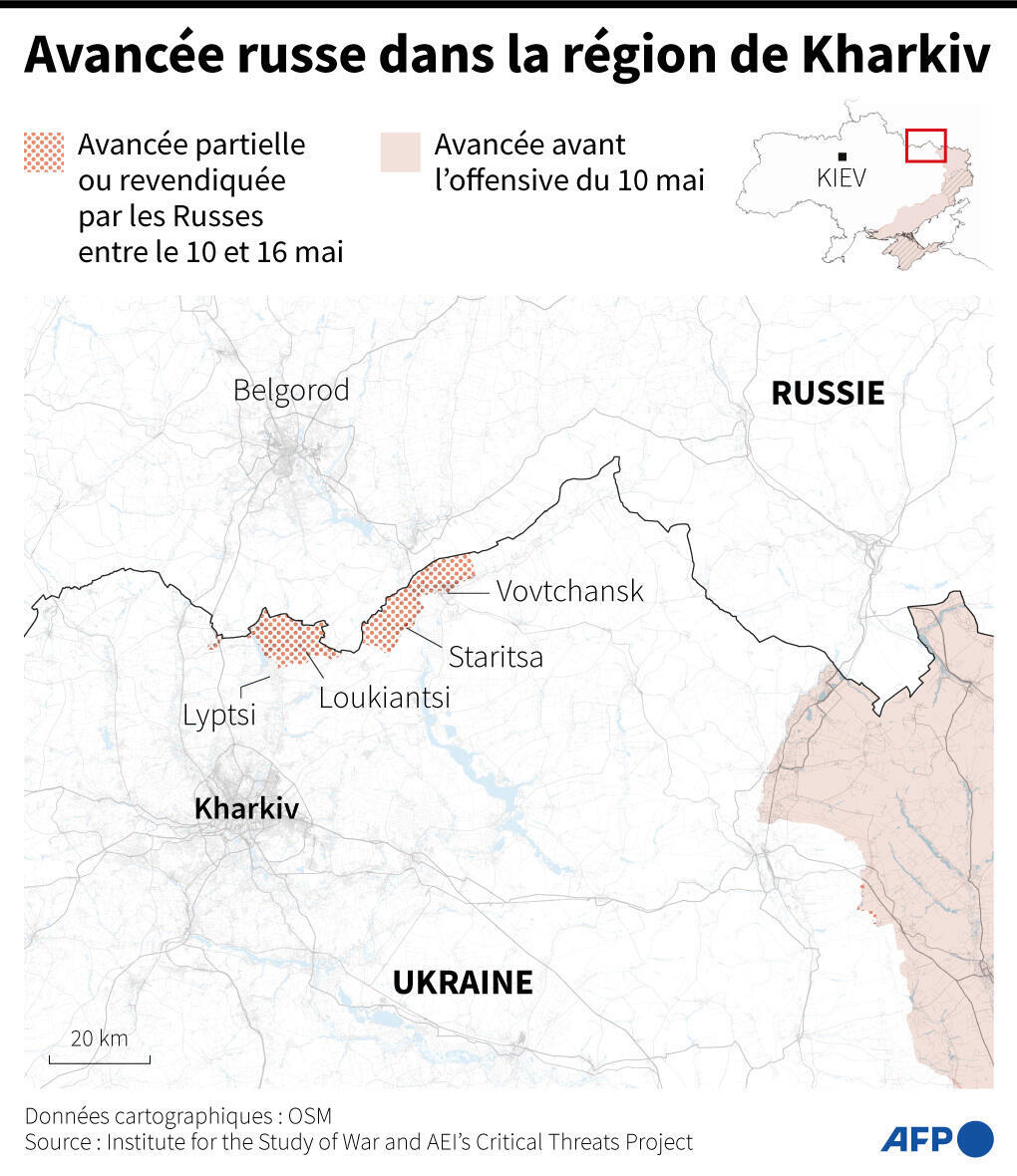 Avancée russe dans la région de Kharkiv