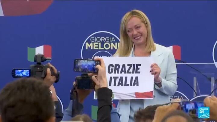 Italian Prime Minister Giorgia Meloni celebrates three years in power