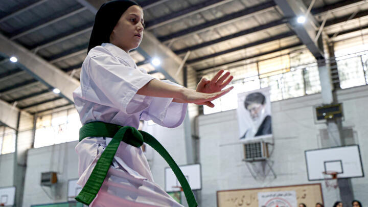 Iranian women are increasingly taking part in martial arts like karate amid tentative steps towards having greater public roles.