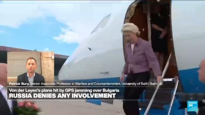 Russia trying to keep below threshold of response, expert says, as EU chief plane GPS jammed