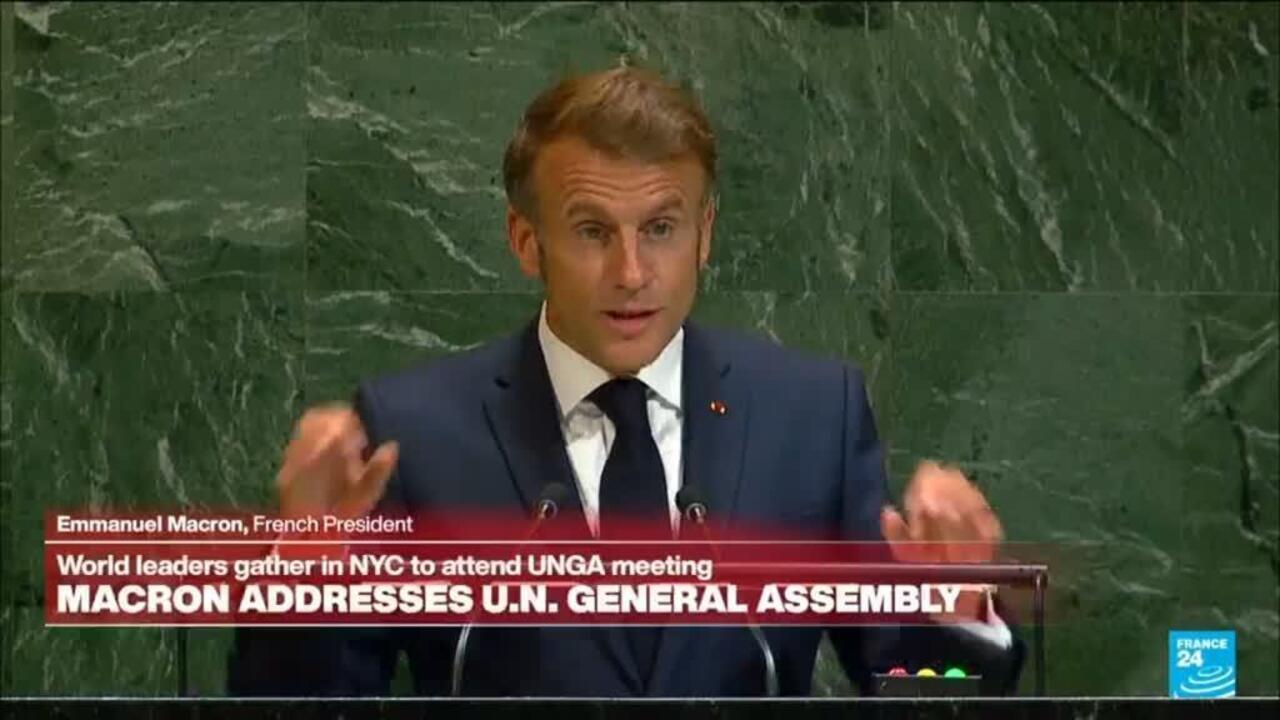 Replay: Macron addresses UN General Assembly