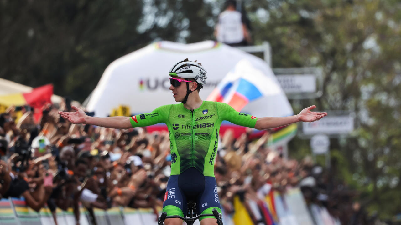 Pogacar wins second straight cycling world title after electrifying Kigali climb
