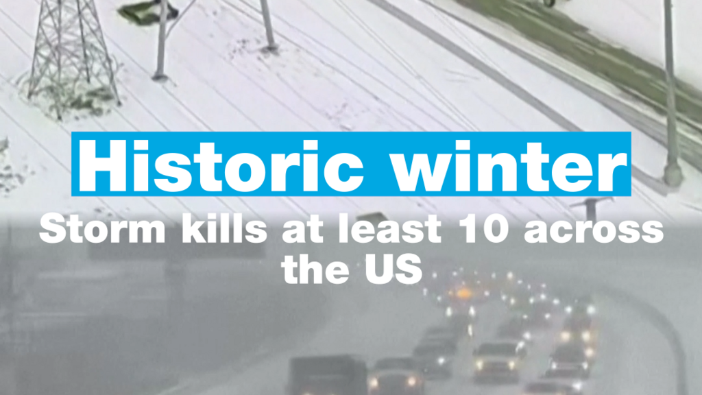 Historic winter storm kills at least in the United States