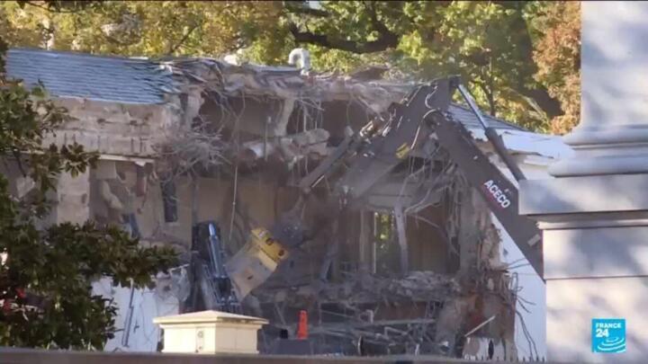 The White House starts demolishing part of the East Wing to build Trump's ballroom