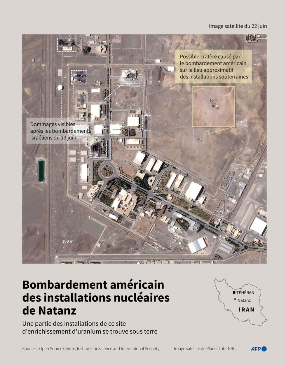 Bombardement américain des installations nucléaires de Natanz, en Iran