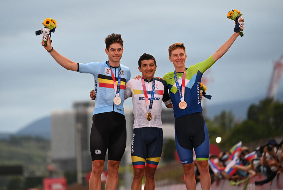 À Tokyo, Tadej Pogacar avait terminé médaille de bronze sur la course en ligne.