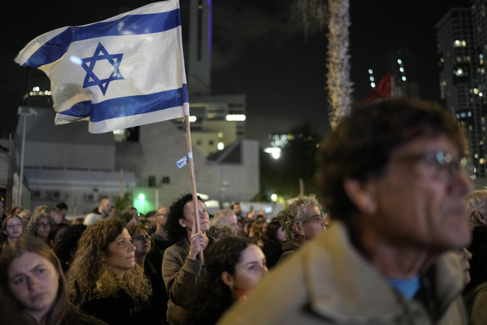 People attend a demonstration calling for the release of hostages kidnapped by Hamas in the Gaza Strip, at Hostages Square in Tel Aviv, Israel, on January 13, 2024.