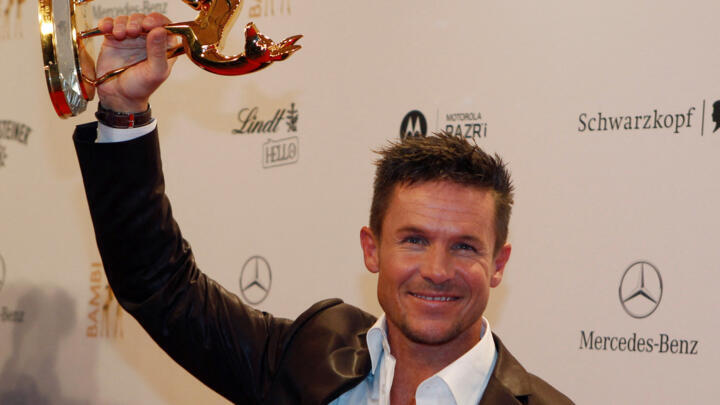 Austrian space jumper Felix Baumgartner in Duesseldorf November 22, 2012. 