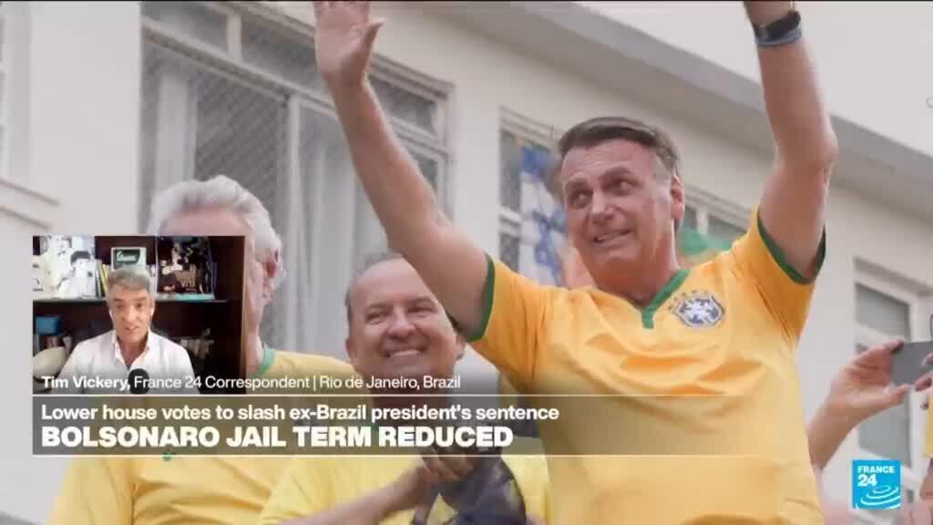 Brazil: Lower house votes to slash ex-president Bolsonaro's sentence